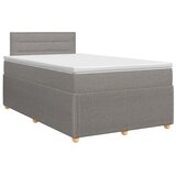 Boxspring krevet s madracem Sivosmeđa 120 x 190 cm Tkanina - Sivosmeđa 120 x 190 cm Dizajn linija | shoptok.hr