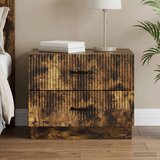  Noćni ormar s ladicama Dimljeni hrast 62 x 34,5 x 44,5 cm | Eponuda.com