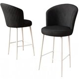 Hanah home set barskih stolica Fora, 6 dijelova, crno-bijela | Eponuda.ba