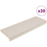 vidaXL Samolepilne preproge za stopnice sisal 30 kosov 65x21x4 cm krem | Shoptok.si