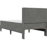  Okvir kreveta s madracem Tamno siva 90 x 190 cm Baršun | shoptok.hr