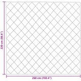  Zimska pokrivača Sivo-smeđa 220 x 260 cm Mikrovlakna | shoptok.hr
