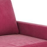  2-dijelni set sofa s jastucima crvena boja vina baršunasti | shoptok.hr