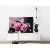  Slika za samostalno slikanje - Orchid With Zen Stones (Black Background) 60x40 | shoptok.hr