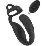 Rebel Cock Ring with RC Prostate Plug Black | shoptok.hr