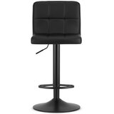  PROT okretni tabure od crne eko kože s crnom bazom x 2 | shoptok.hr