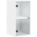 Furnova Stenska omarica s steklenimi vrati bela 35x37x68,5 cm, (21949918) | Shoptok.si