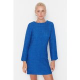 Trendyol Blue Tweed Dress Cene
