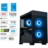 MEGA Računalnik MT S7X i5-14400F/RTX5060/16GB/1TB-4.0/750W/Brez OS/črna RGB + Estetski napajalni kabli [Svetlo modra / Črna], (5000130897) Cene