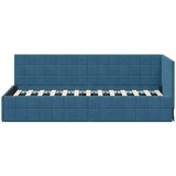  Kutni okvir kreveta s uzglavljem Plava 80 cm x 200 cm Baršun | shoptok.hr