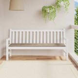  Jastuk za vrtnu klupu smeđesivi 180x50x4 cm tkanina Oxford | shoptok.hr