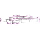  Konstrukcija postelje s predalom Voskast rjav 120 x 200 cm, (5000121126) | Shoptok.si