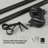  Curtains - accessories HELIX color black umbra Slike