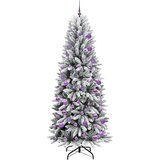  Umjetno božićno drvce Bijela 210 cm PVC, plastika, čelik i PE | shoptok.hr