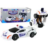 Auto robot za igru Police 2u1 - bijeli Cene