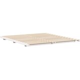  Krevetna konstrukcija Bijelo 200 x 210 cm Čvrsto borovo drvo | shoptok.hr