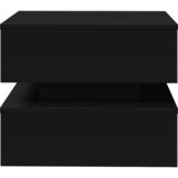  Stolić za kavu s LED svjetlima crni 50 x 50 x 40 cm | shoptok.hr