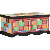  Klub stolić višebojni 90x50x40 cm masivno drvo mango Cijene