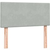 Box Spring krevet s madracem svijetlo sivi 80x210 cm baršun | shoptok.hr