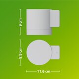 Philips Spoljašnje zidno svetlo FYLX 1xGU10/5W/230V belo IP44 | Eponuda.com
