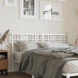 vidaXL Kovinsko vzglavje belo 150 cm | Shoptok.si