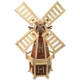  Drvena vrtna vjetrenjača, rotirajuća, ukrasna 125 cm | shoptok.hr