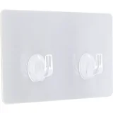 dvostruka samolepljiva kukica 8 x 2 x 14,5 ps/pvc bela 9067100