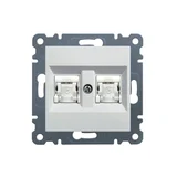 utičnica kompjuterska 2xRJ45.CAT.6 UTP WL2160