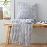 Catherine Lansfield Siva pletena deka 130x170 cm Chunky Marl Knit – | shoptok.hr
