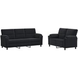  Set sofe 2 pcs Crna Baršun | shoptok.hr