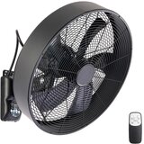  ZEVENTI - Zidni ventilator FANNY 50W/230V crni + daljinski upravljač | Eponuda.com