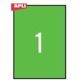 Apli Etikete 210 x 297 mm, 20/1, Zelena | shoptok.hr