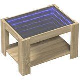  Stolić za kavu LED boja hrasta 73x53x45 cm konstruirano drvo | Eponuda.ba
