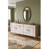 Hanah home komoda Ilay 180, 180 cm, hrast Sapphire / bela / zlatna | Eponuda.com