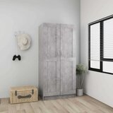  Ormar siva boja betona 82,5 x 51,5 x 180 cm konstruirano drvo | shoptok.hr
