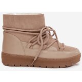 Boto Women's Snow Boots with Laces Beige Rebekah | Shoptok.si
