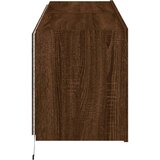  Zidni TV ormarići LED 2 kom smeđa boja hrasta 60x35x41 cm | shoptok.hr