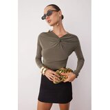 TRENDYOLMILLA ženska bluza Tpraw26Bz00016, Khaki-Khaki | Eponuda.com