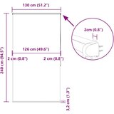 Rolo zavjesa za tuš s kazetom 130x240 cm širina tkanine 126 cm | shoptok.hr