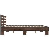  Okvir za krevet smeđi hrast 150x200cm konstruirano drvo i metal | shoptok.hr