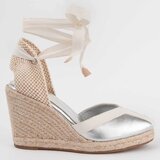 Leindia Espadrile 102926 Srebrna Cene