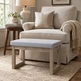  Tabure za noge u skandinavskom dizajnu tabure oslonac za noge 68 cm x 38 cm x 42 cm siva + prirodna | shoptok.hr