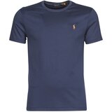 Polo Ralph Lauren Majice s kratkimi rokavi T-SHIRT AJUSTE COL ROND EN PIMA COTON LOGO PONY PLAYER MULTICOLO Modra Cene
