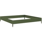 vidaXL Visoka greda olivno zelena 100x100x18,5 cm jeklo, (21317303) Cene