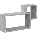  Polica na zidu Zidna montaža Siva 55 x 15 x 35 cm | Eponuda.com
