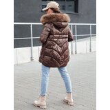 DStreet Kurtka damska zimowa WINTERCHIC kawowa | shoptok.hr