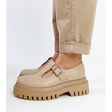 Gemre Dark beige leather shoes Karino | ePonuda.com