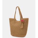Sinsay Pletene shopper torba s ukrasnom resicom | shoptok.hr