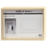  Leseni dvostranski okvir z dvojnim steklom | Shoptok.si