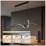 Brilagi LED prigušiva luster na sajli SIGNATURE LED/55W/230V 120x23 cm crna + daljinski upravljač Cene